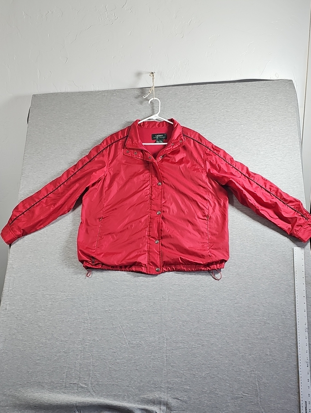 Lauren Ralph Lauren Bright Red Lightweight Bomber Jacket